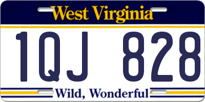WV license plate 1QJ828