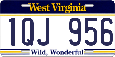 WV license plate 1QJ956