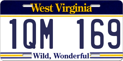 WV license plate 1QM169
