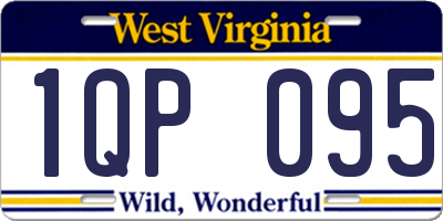 WV license plate 1QP095