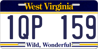 WV license plate 1QP159