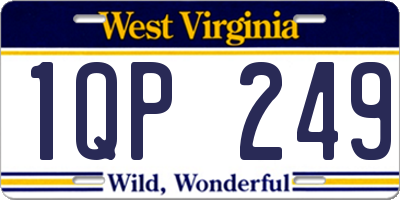WV license plate 1QP249