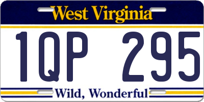 WV license plate 1QP295