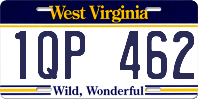 WV license plate 1QP462