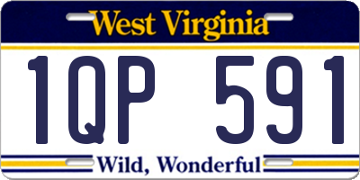WV license plate 1QP591