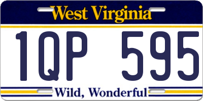 WV license plate 1QP595