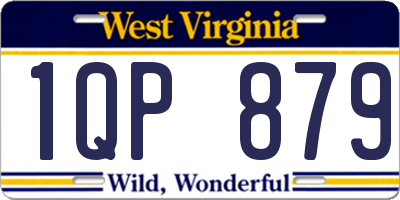 WV license plate 1QP879