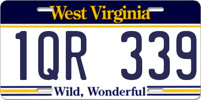 WV license plate 1QR339