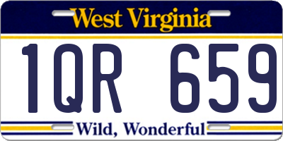 WV license plate 1QR659