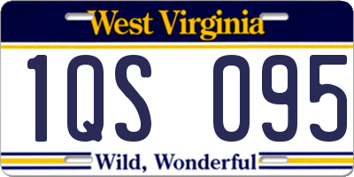 WV license plate 1QS095