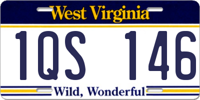WV license plate 1QS146