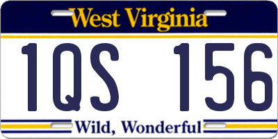 WV license plate 1QS156