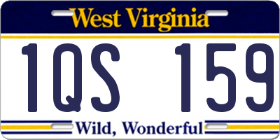 WV license plate 1QS159