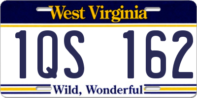 WV license plate 1QS162
