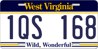 WV license plate 1QS168