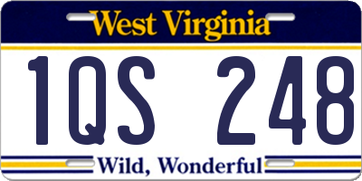 WV license plate 1QS248