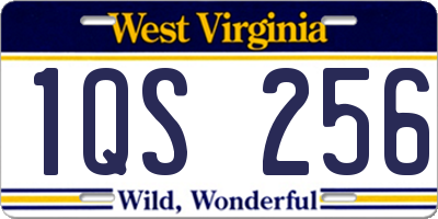 WV license plate 1QS256