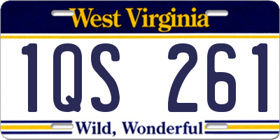 WV license plate 1QS261