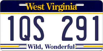 WV license plate 1QS291