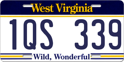 WV license plate 1QS339