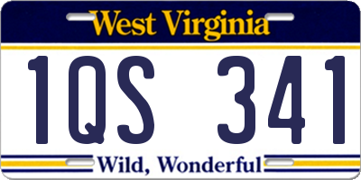 WV license plate 1QS341