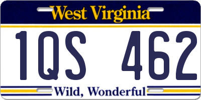 WV license plate 1QS462