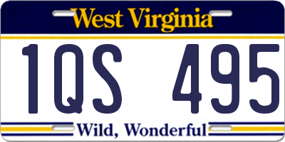WV license plate 1QS495