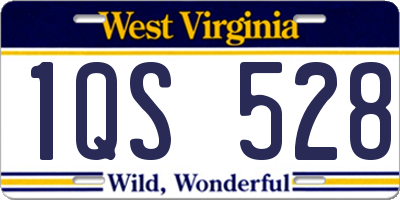 WV license plate 1QS528
