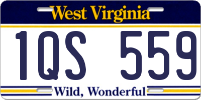 WV license plate 1QS559