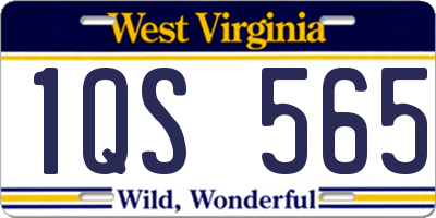 WV license plate 1QS565