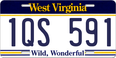 WV license plate 1QS591