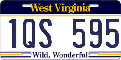 WV license plate 1QS595
