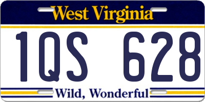 WV license plate 1QS628