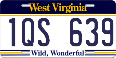 WV license plate 1QS639
