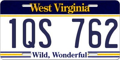WV license plate 1QS762