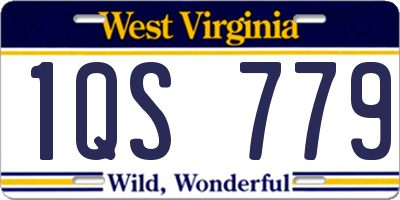 WV license plate 1QS779