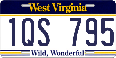 WV license plate 1QS795