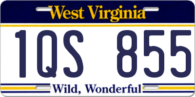 WV license plate 1QS855