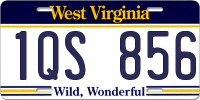 WV license plate 1QS856
