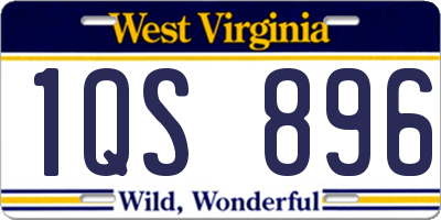 WV license plate 1QS896