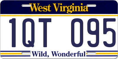 WV license plate 1QT095