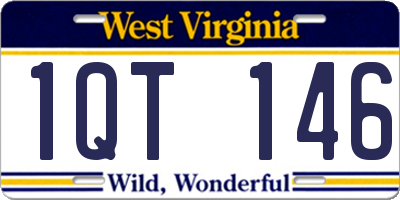 WV license plate 1QT146