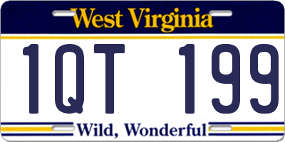 WV license plate 1QT199