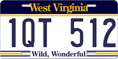 WV license plate 1QT512