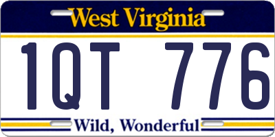 WV license plate 1QT776