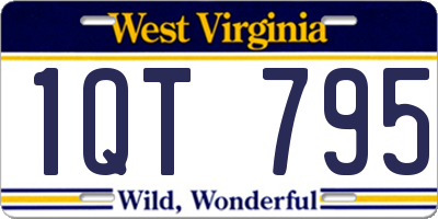 WV license plate 1QT795
