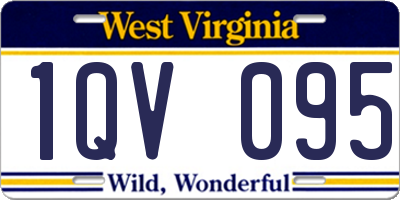 WV license plate 1QV095