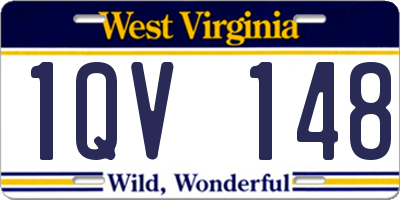 WV license plate 1QV148