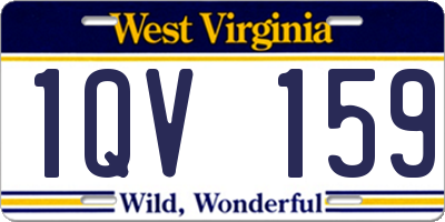WV license plate 1QV159