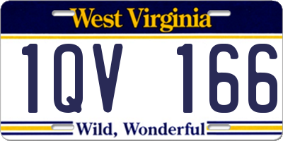WV license plate 1QV166